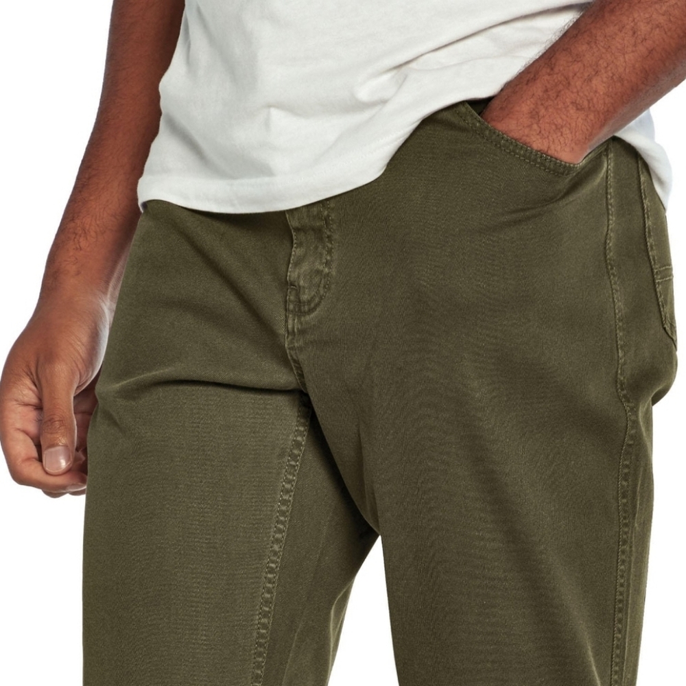 Woolrich Stretch Fit 5 Pocket Straight Fit Pant Mens DARK GREEN MSRP $98